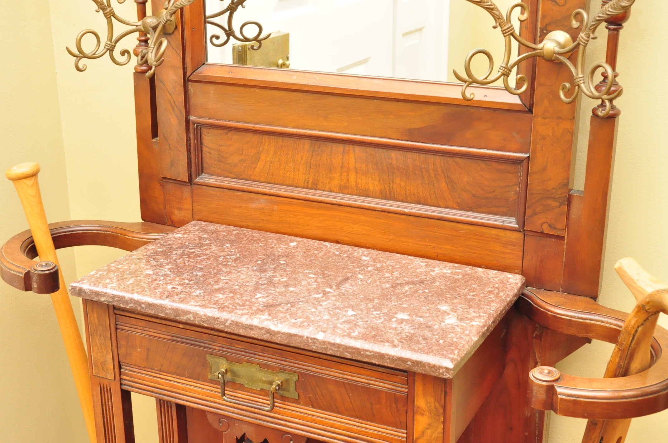 Antique Victorian Hall Tree