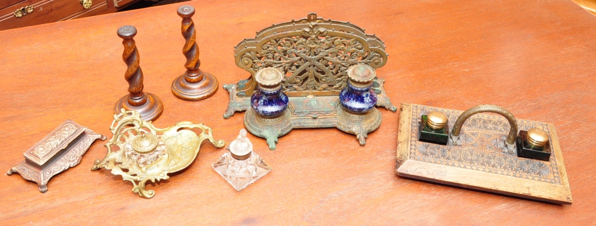 Antique Ink Well Collection