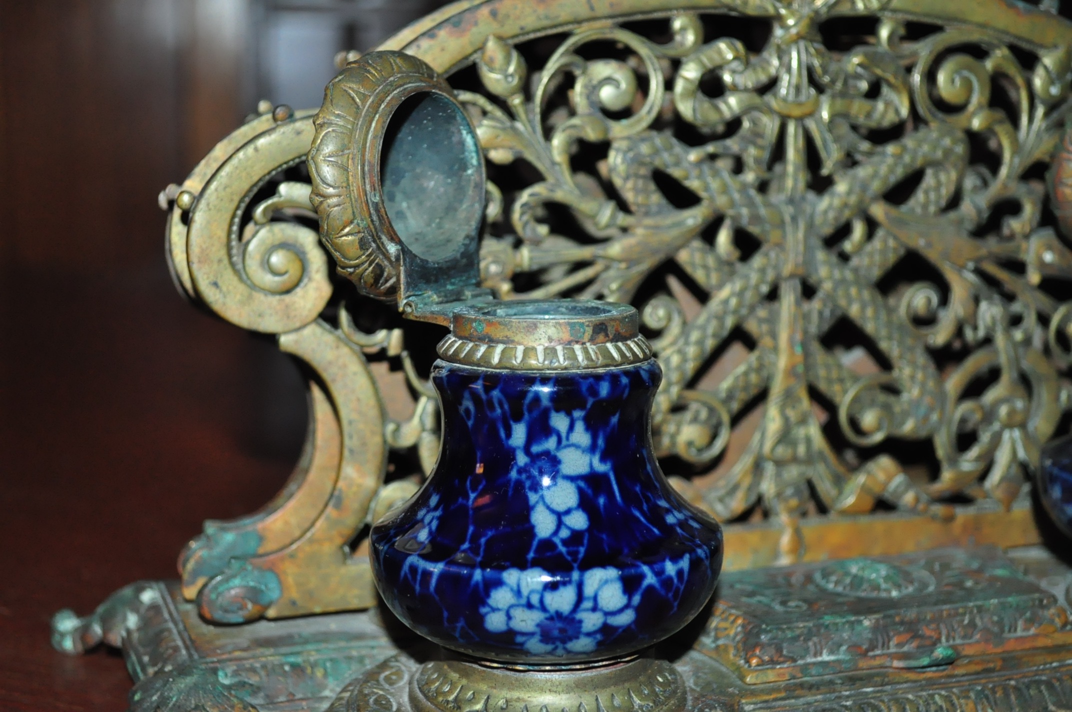 Antique Ink Well Collection