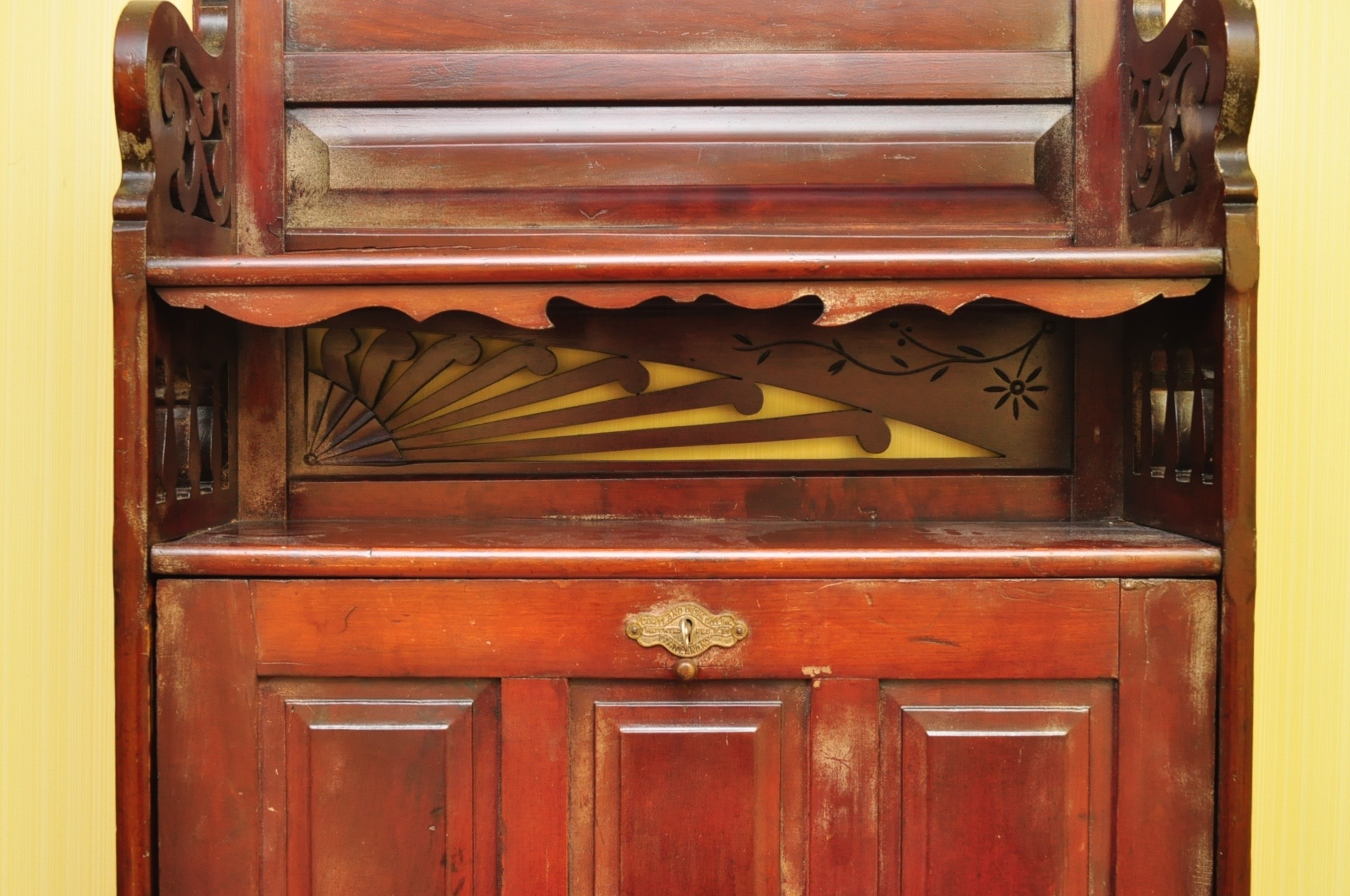 Antique Wall Mount Secretary Desk