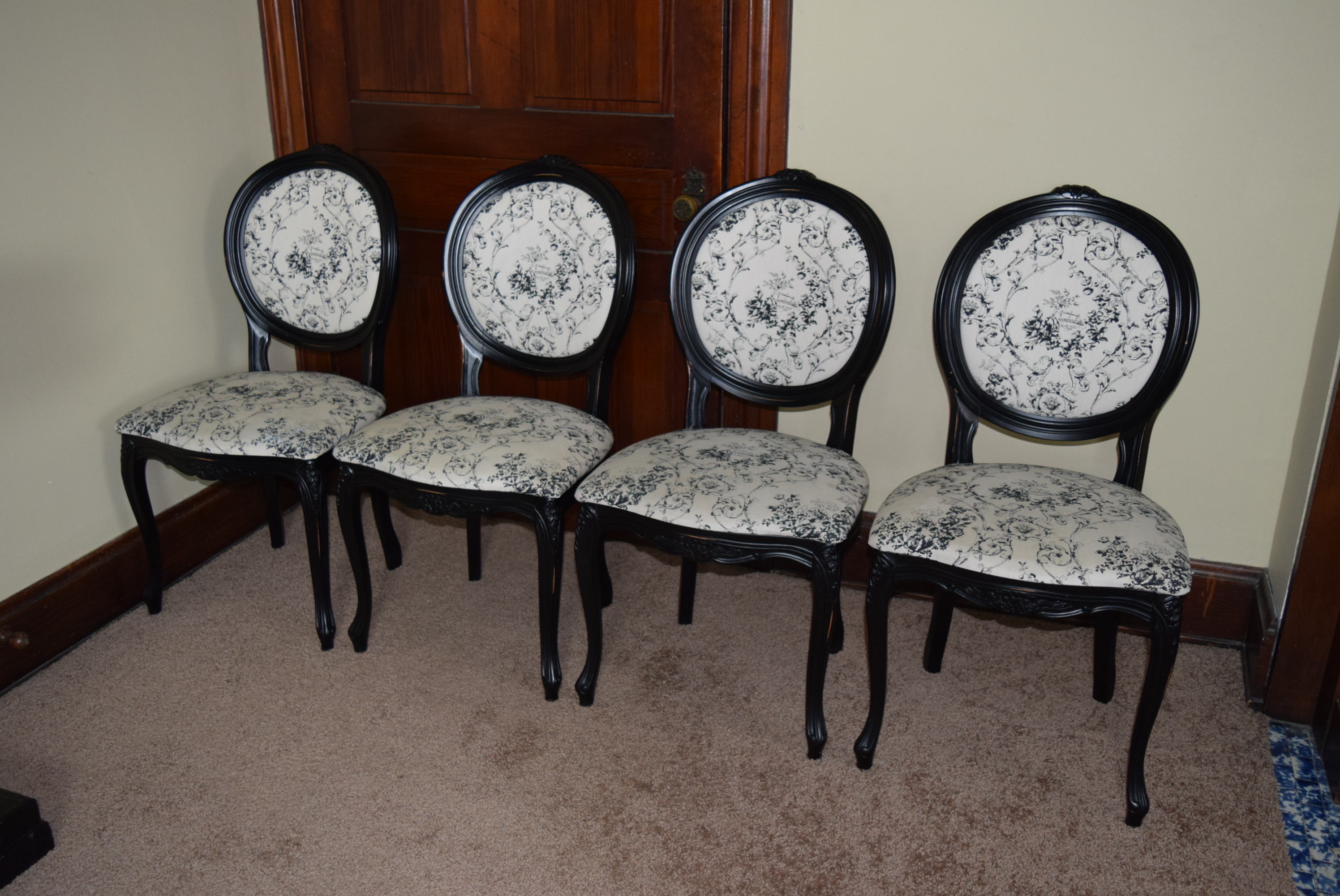 Four Arhaus 'Camille' Side Dining Chairs