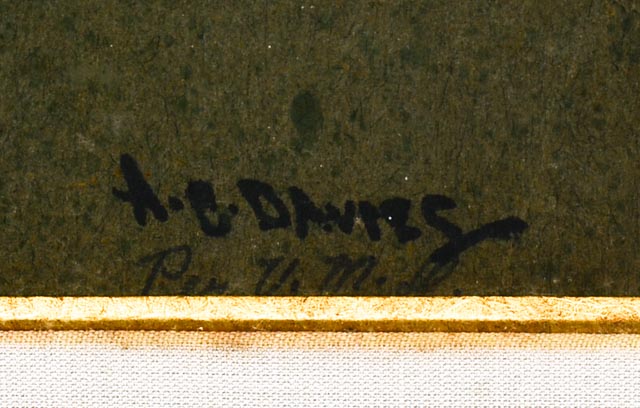 Arthur Bowen Davies Original Pastel Drawing "Nude Male'