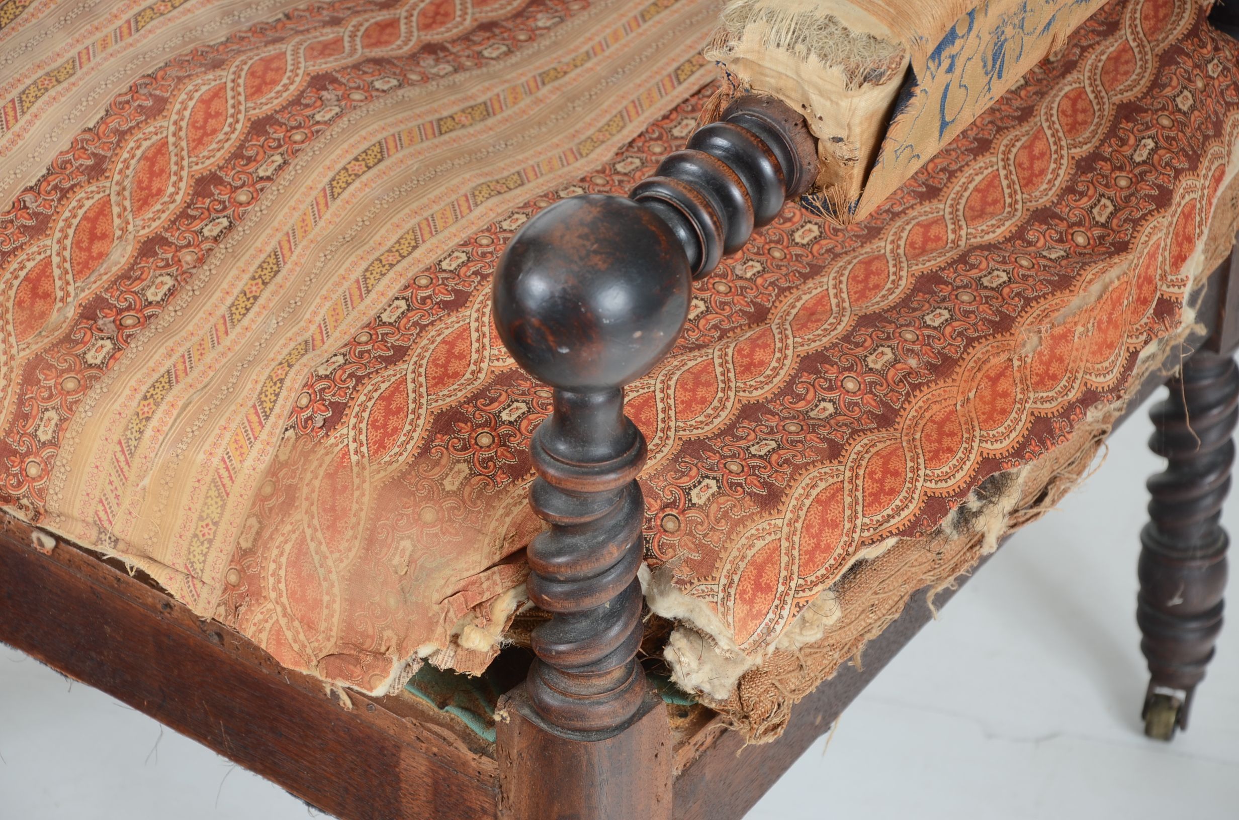 1850 Meeks Brothers Gothic Revival Armchair