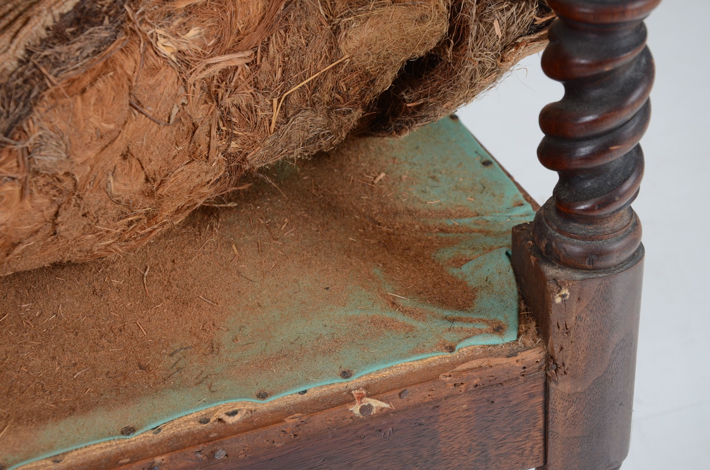 1850 Meeks Brothers Gothic Revival Armchair