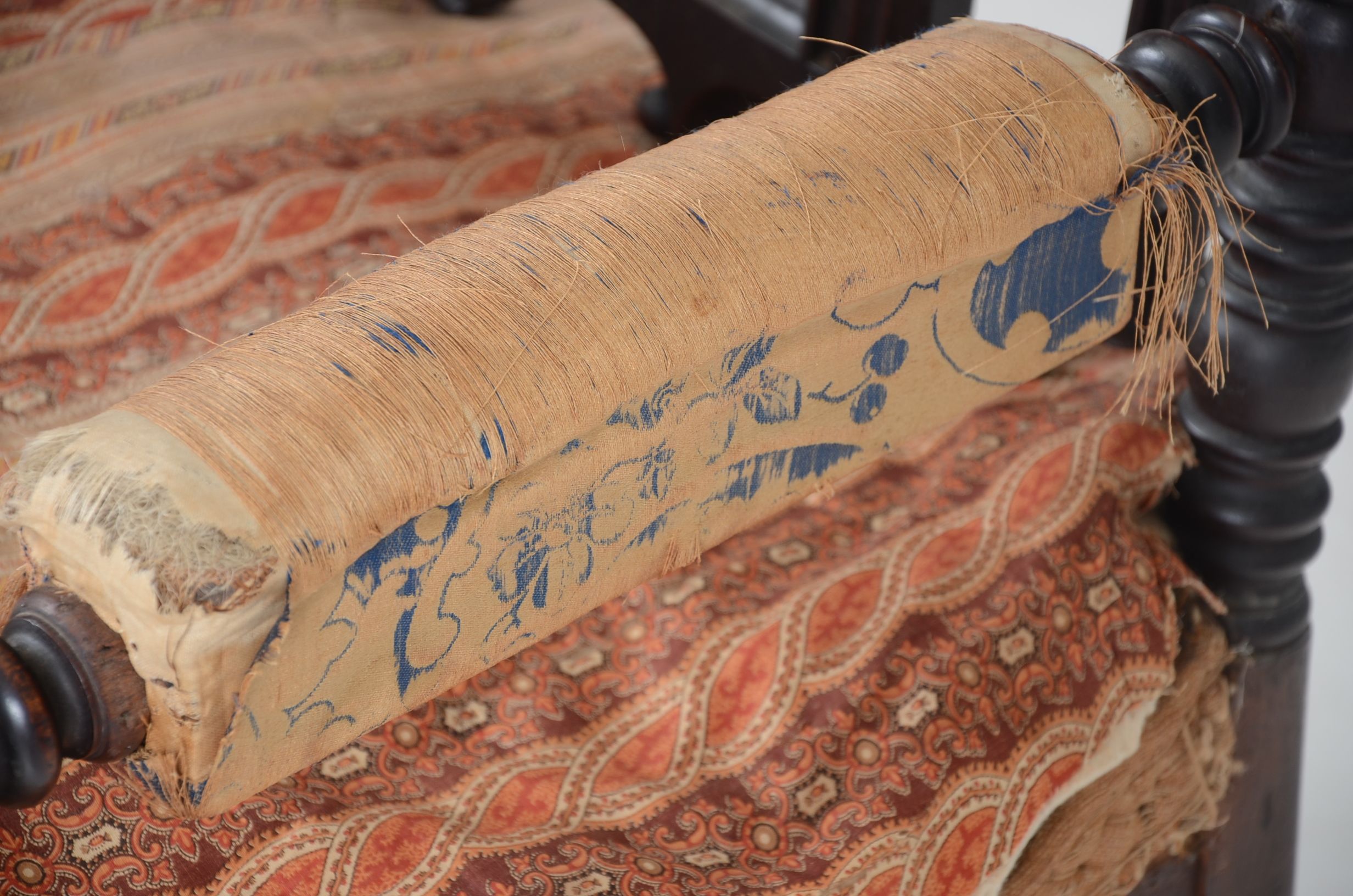 1850 Meeks Brothers Gothic Revival Armchair