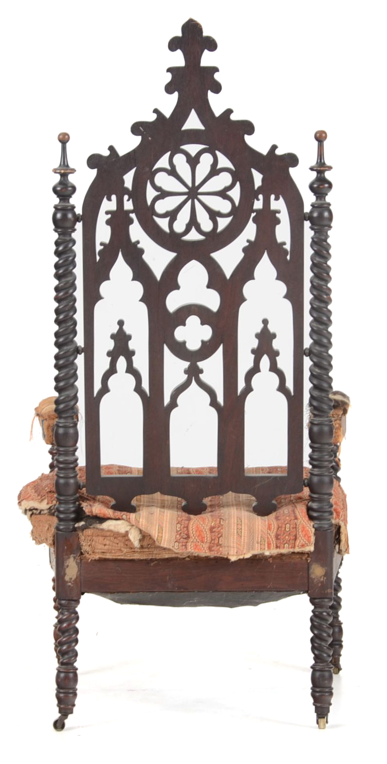 1850 Meeks Brothers Gothic Revival Armchair