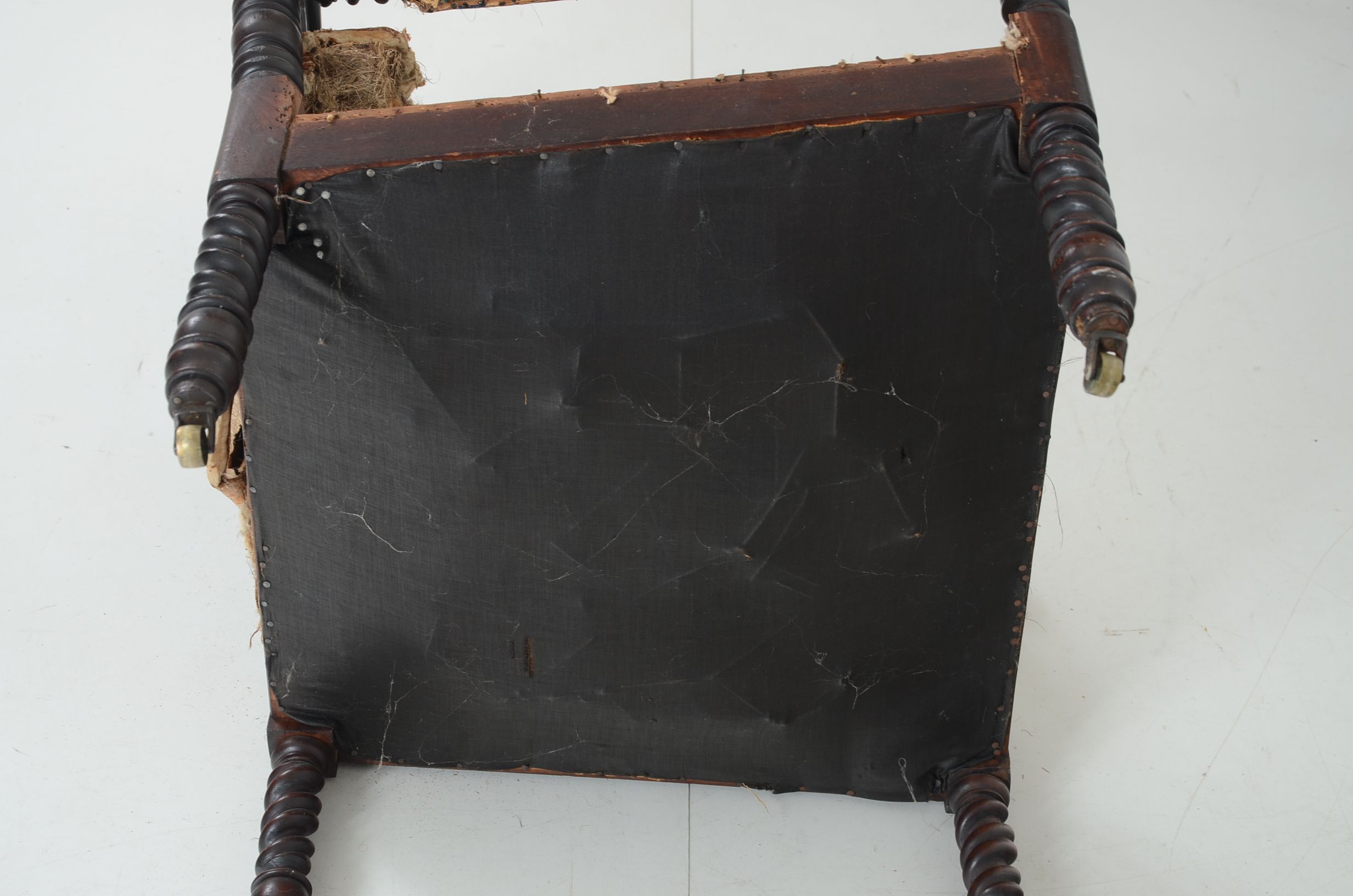 1850 Meeks Brothers Gothic Revival Armchair