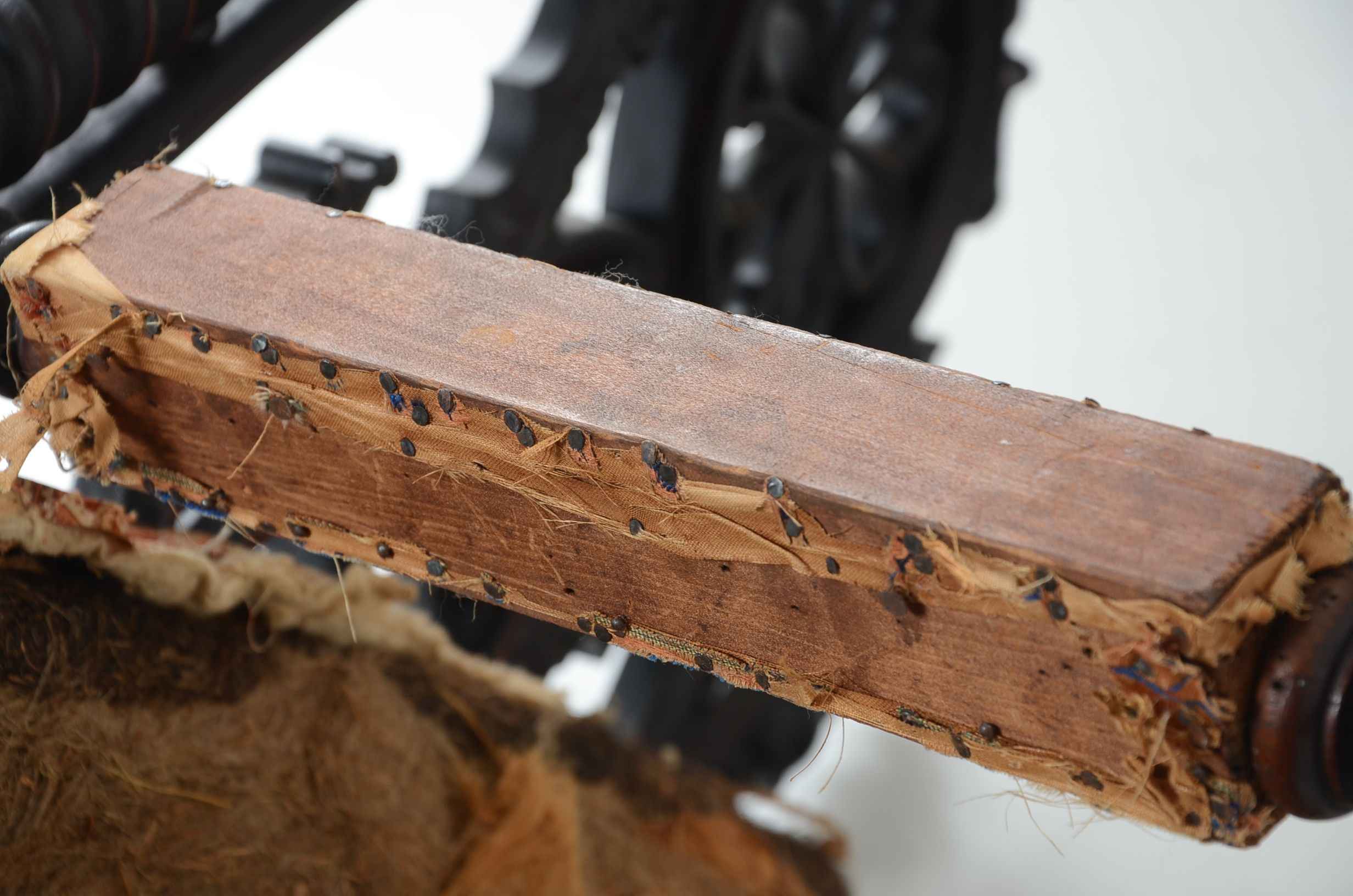 1850 Meeks Brothers Gothic Revival Armchair