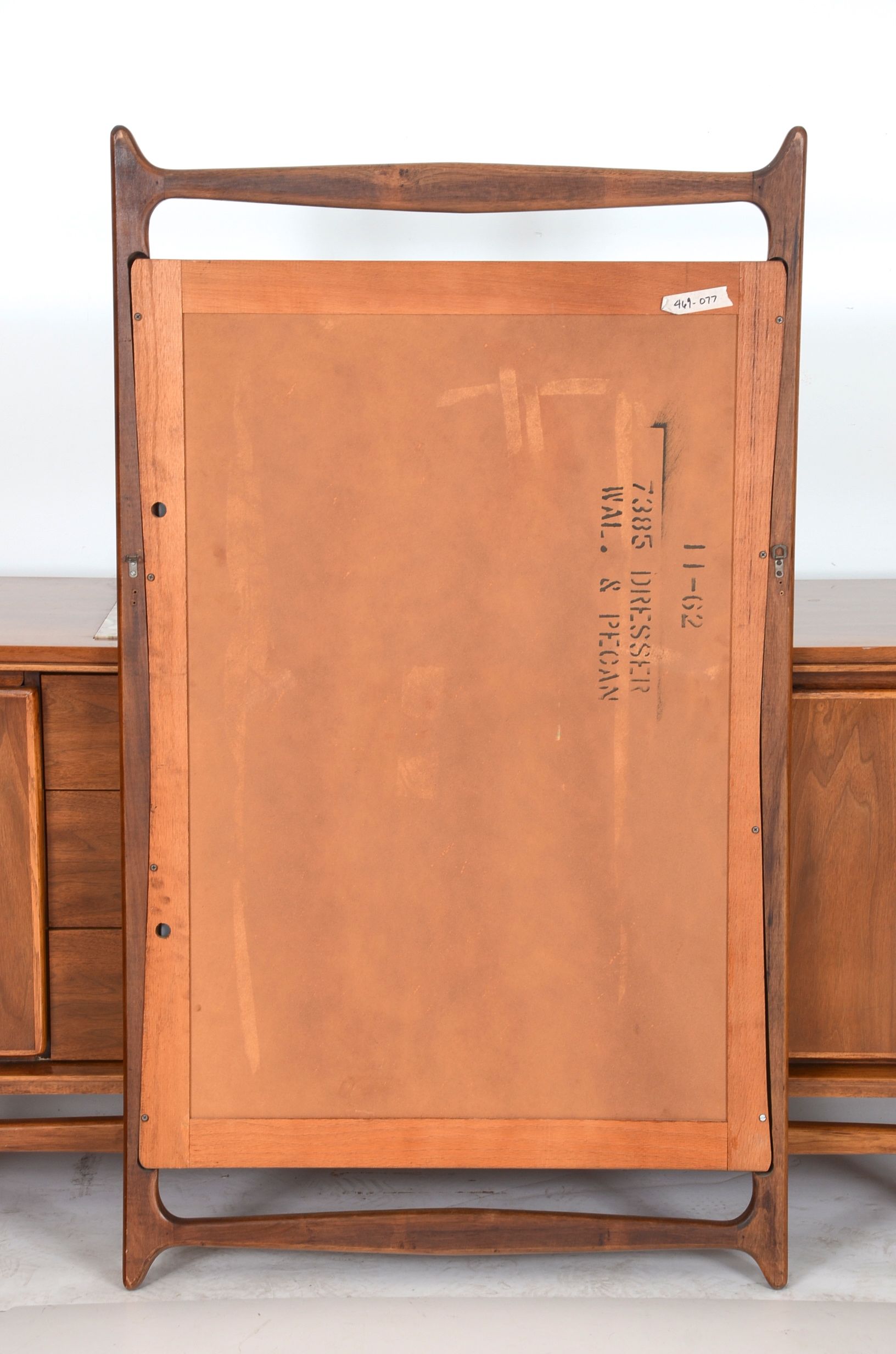 Danish Modern Style Dresser and Mirror