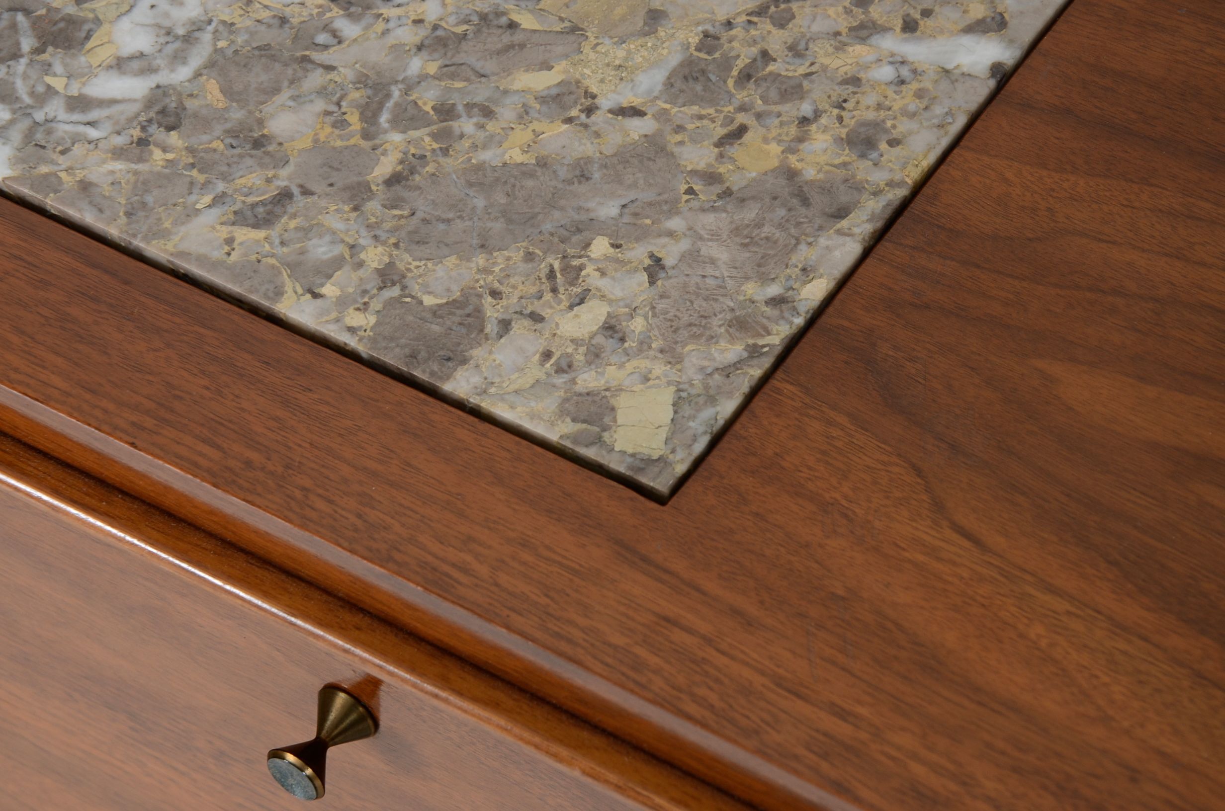 Danish Modern Style Dresser and Mirror