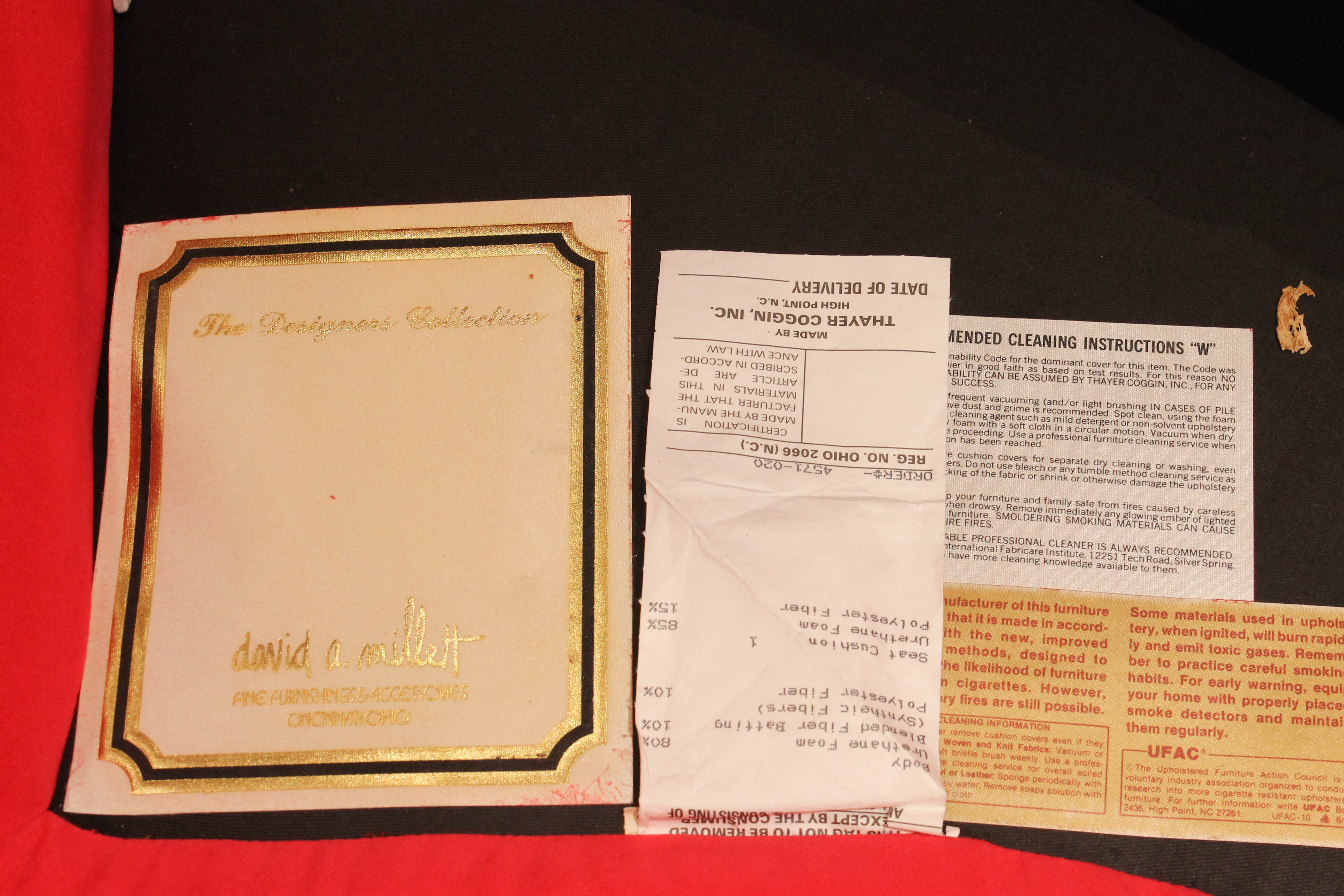 Red Microfiber Sectional Sofa.