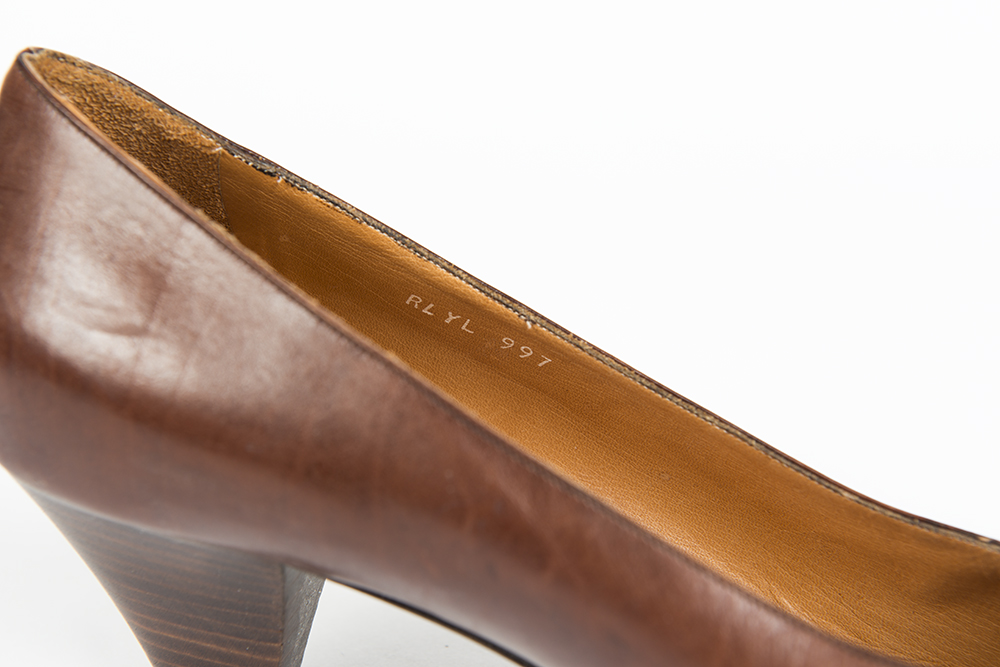 Vintage Leather Designer Heels