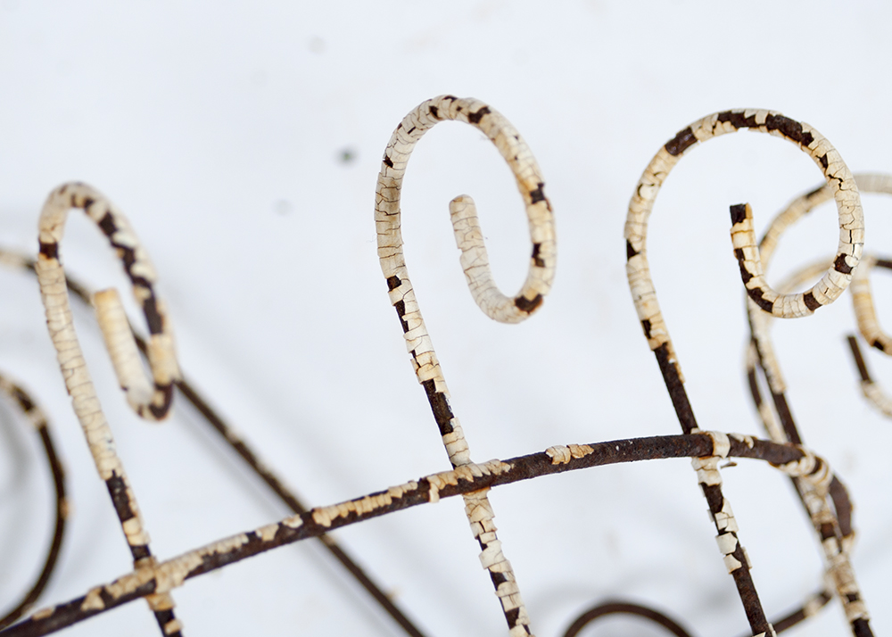 Pair of Wrought Iron Wall Baskets