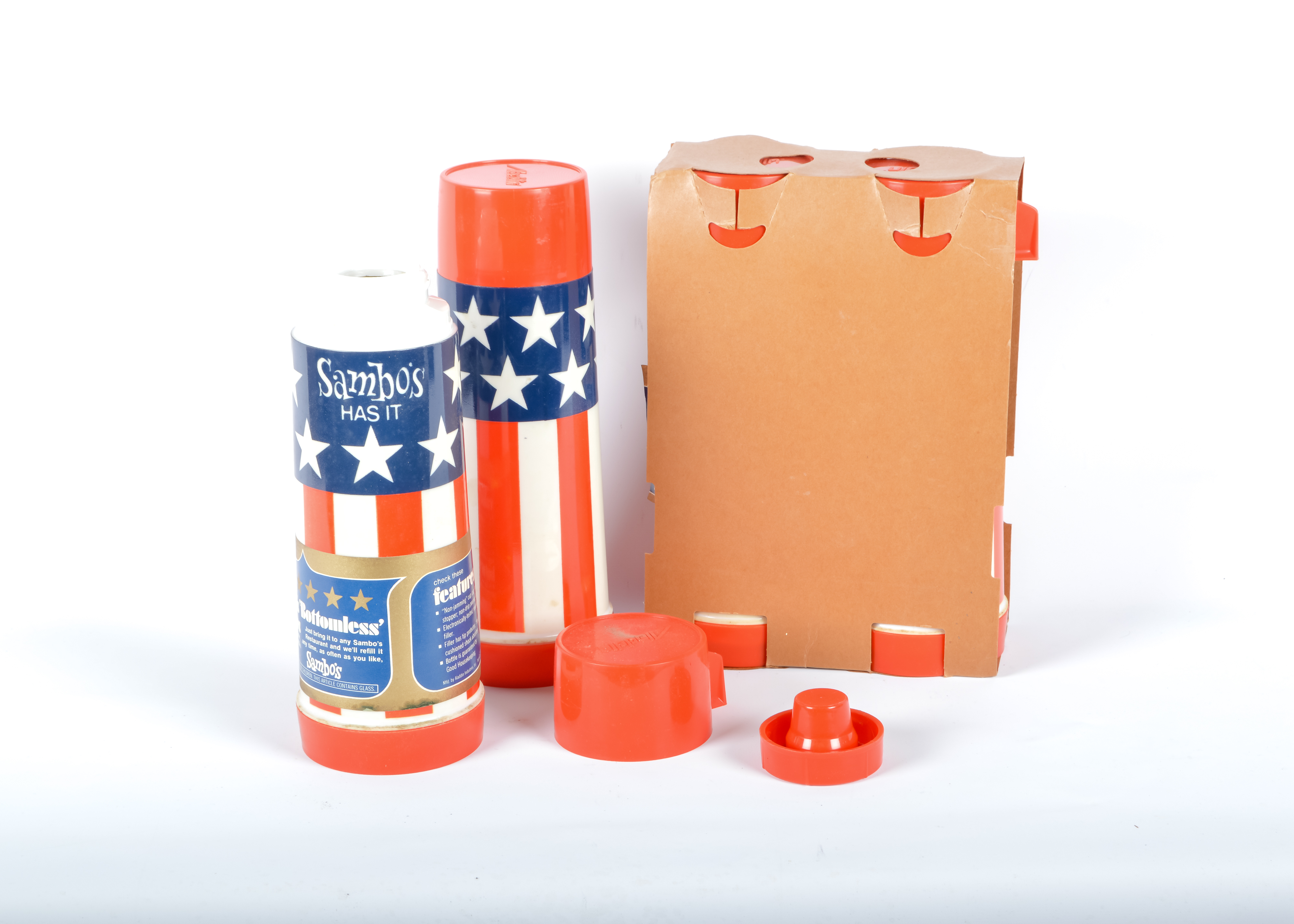 1974 Sambo's Restaurant Bottomless Thermoses