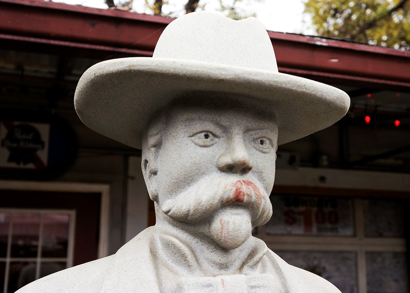 Tall Jack Daniels Resin Statue