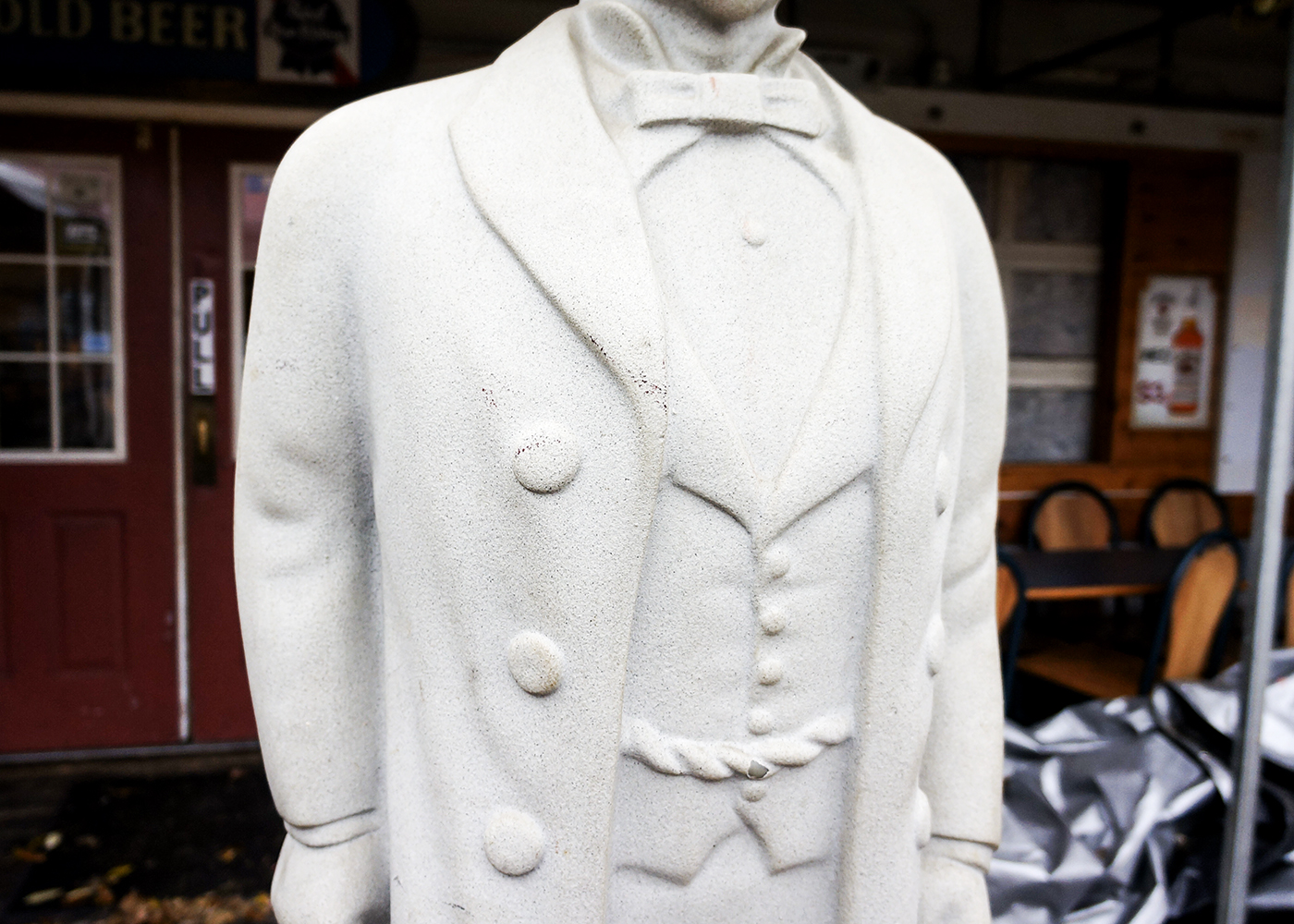 Tall Jack Daniels Resin Statue