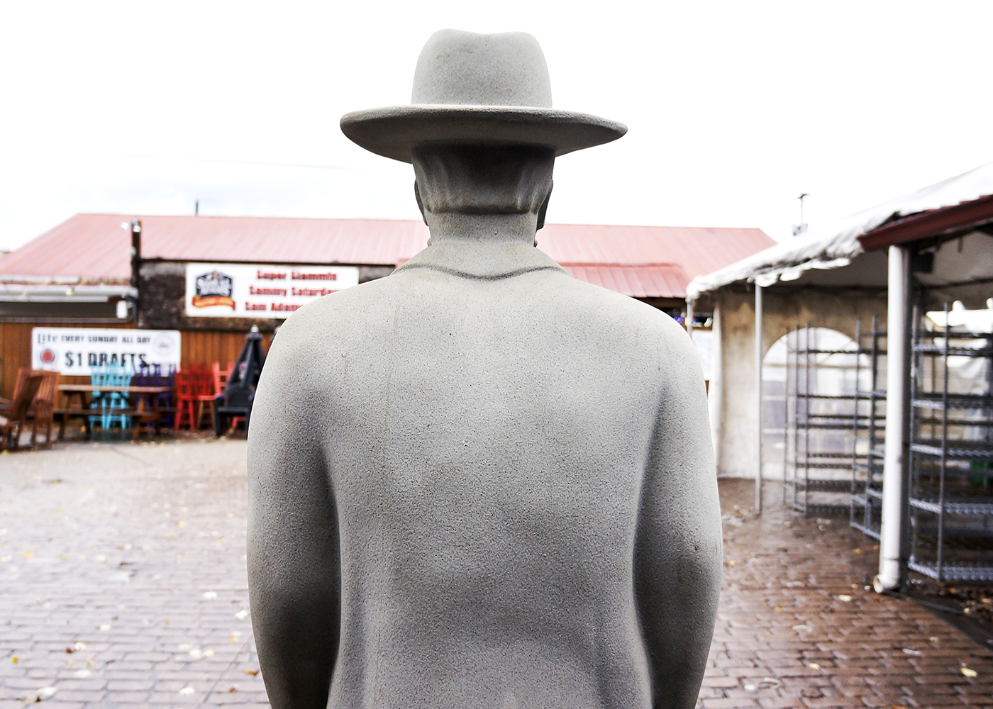 Tall Jack Daniels Resin Statue