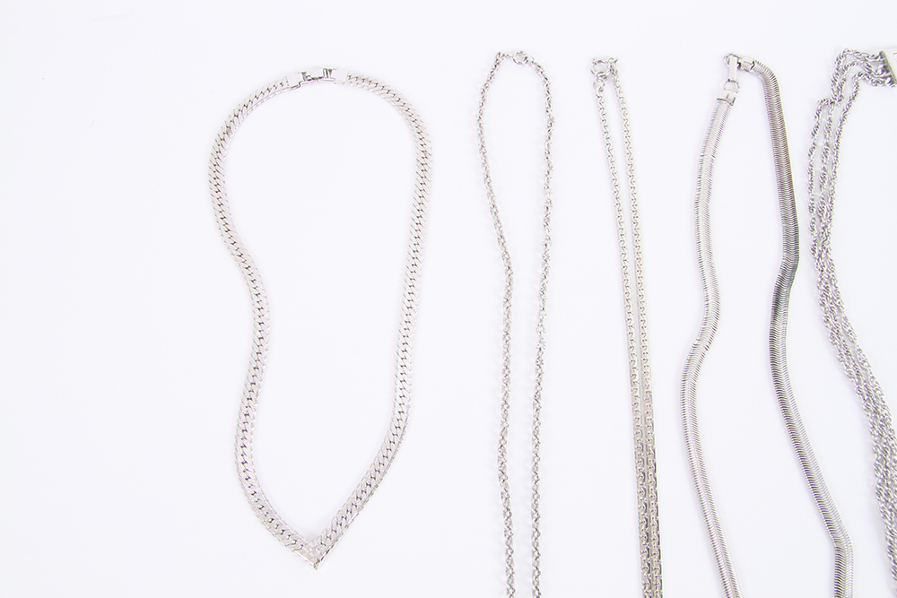 Collection of Silver Tone Necklaces
