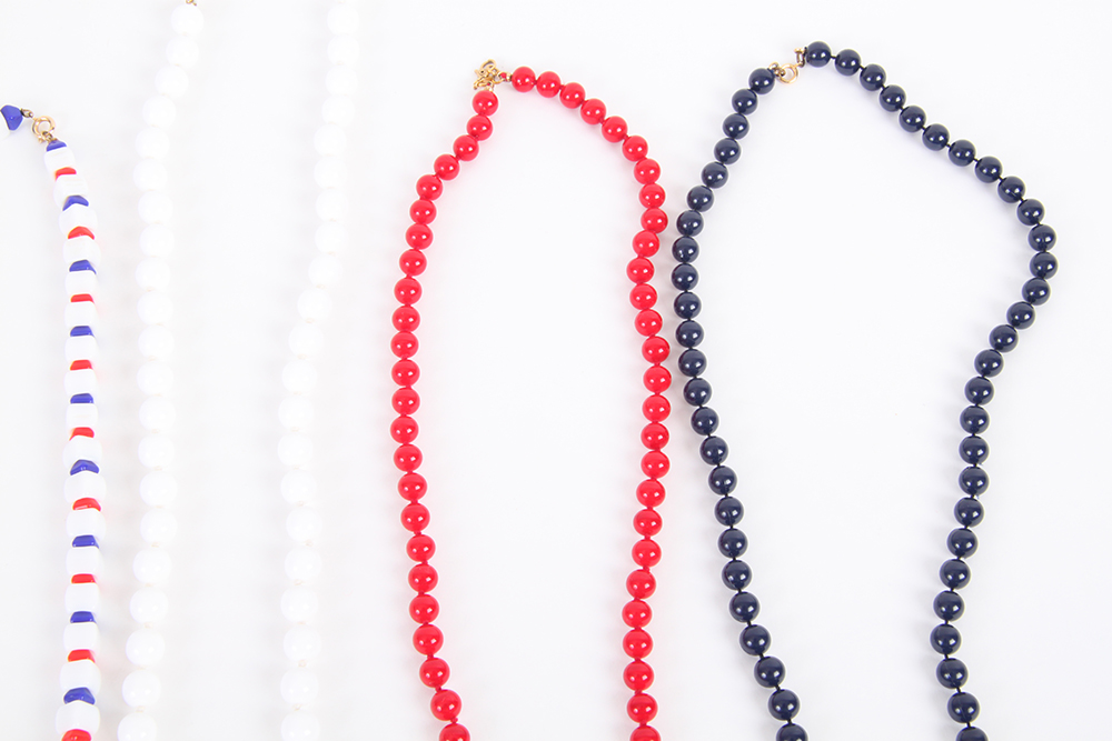 Red, White, and Blue America Themed Jewelry