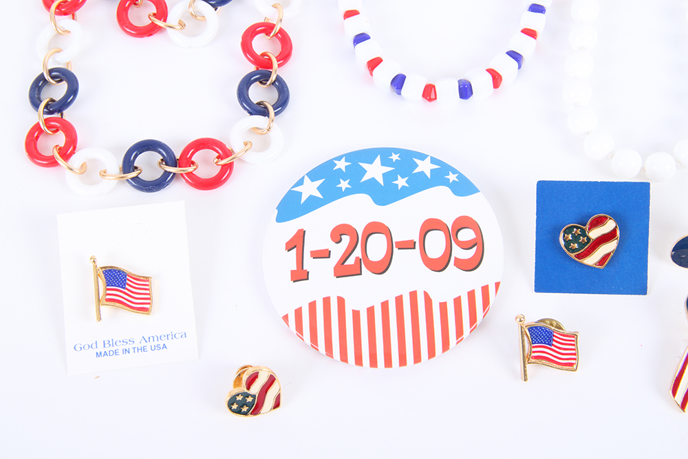 Red, White, and Blue America Themed Jewelry