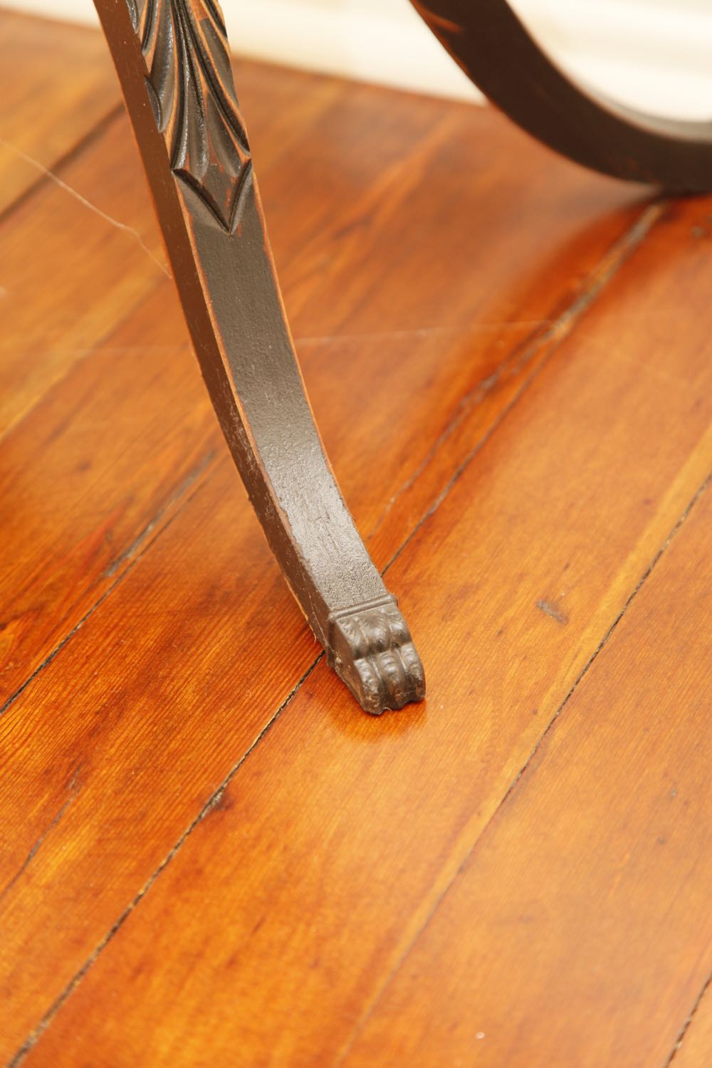 Vintage Lyre Duncan Phyfe Style Side Table