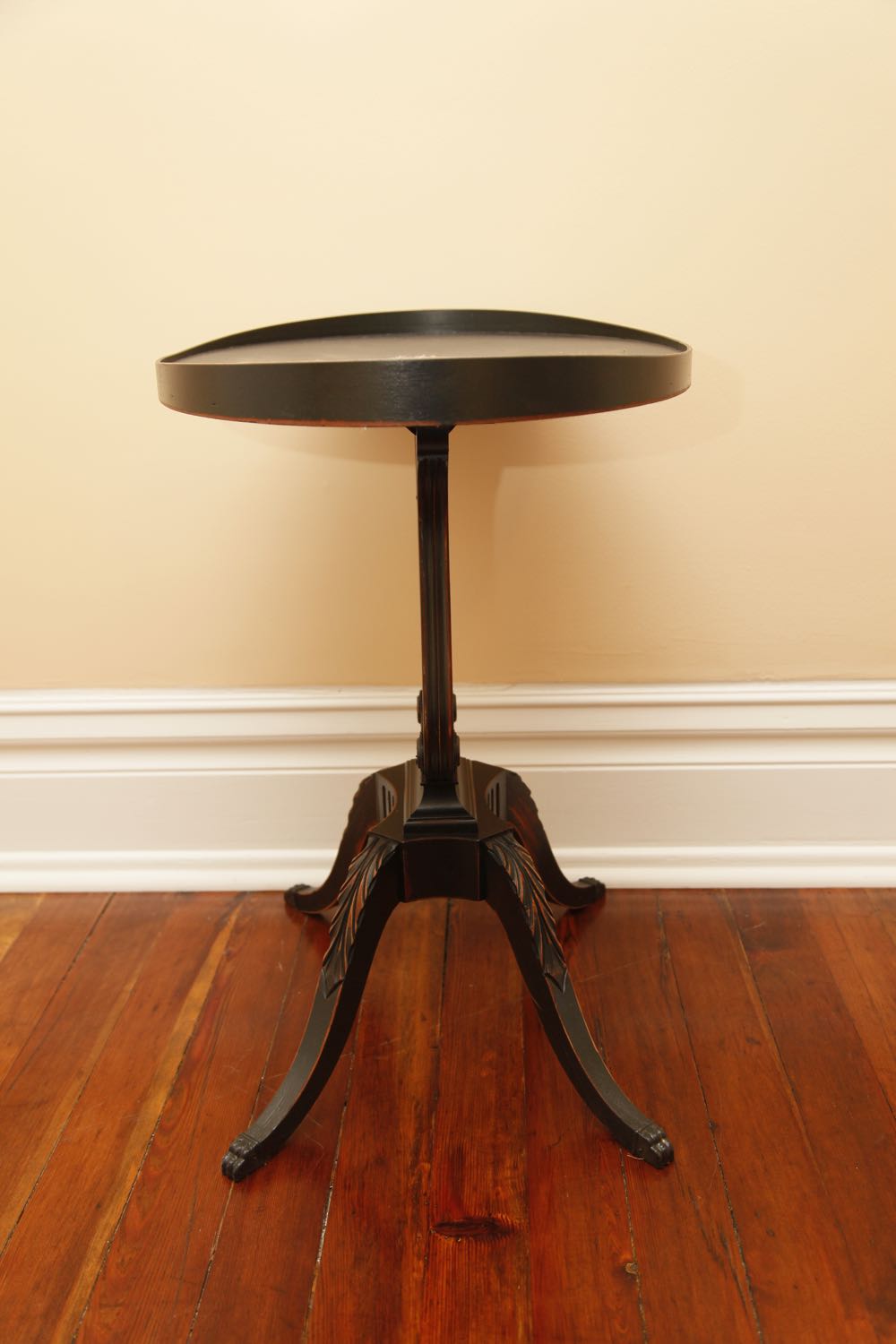 Vintage Lyre Duncan Phyfe Style Side Table