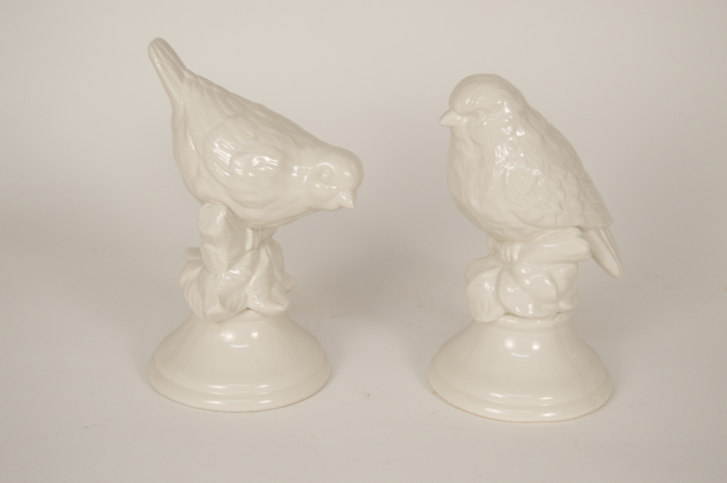 Pair of Ceramic Bird Statuettes