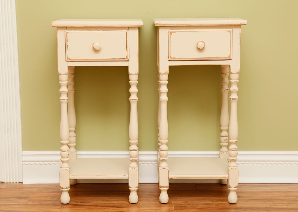 Pair of Beige Nightstands
