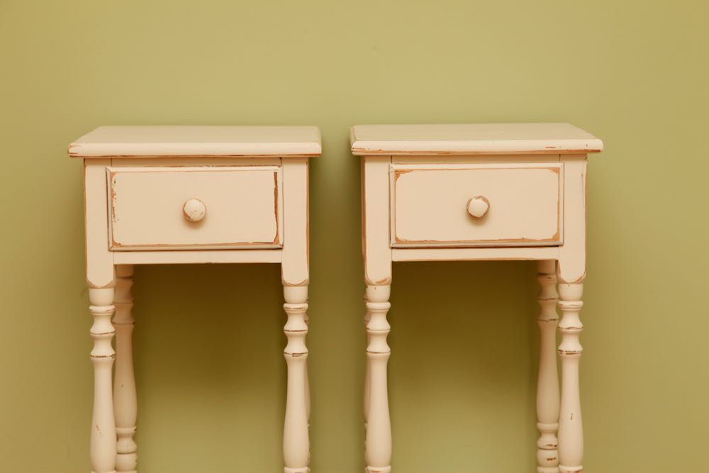 Pair of Beige Nightstands