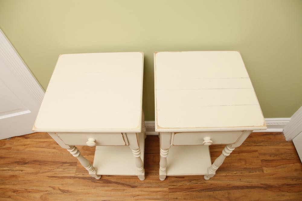 Pair of Beige Nightstands