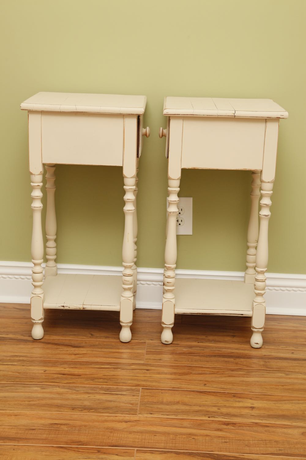 Pair of Beige Nightstands