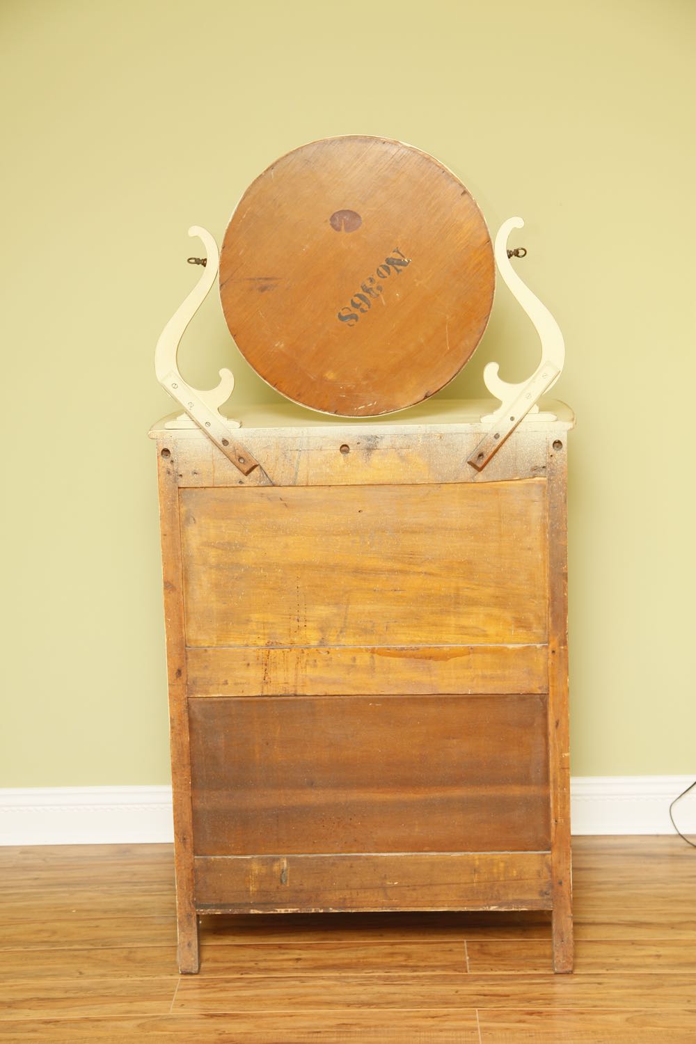 Distressed Finish Chest with Mirror