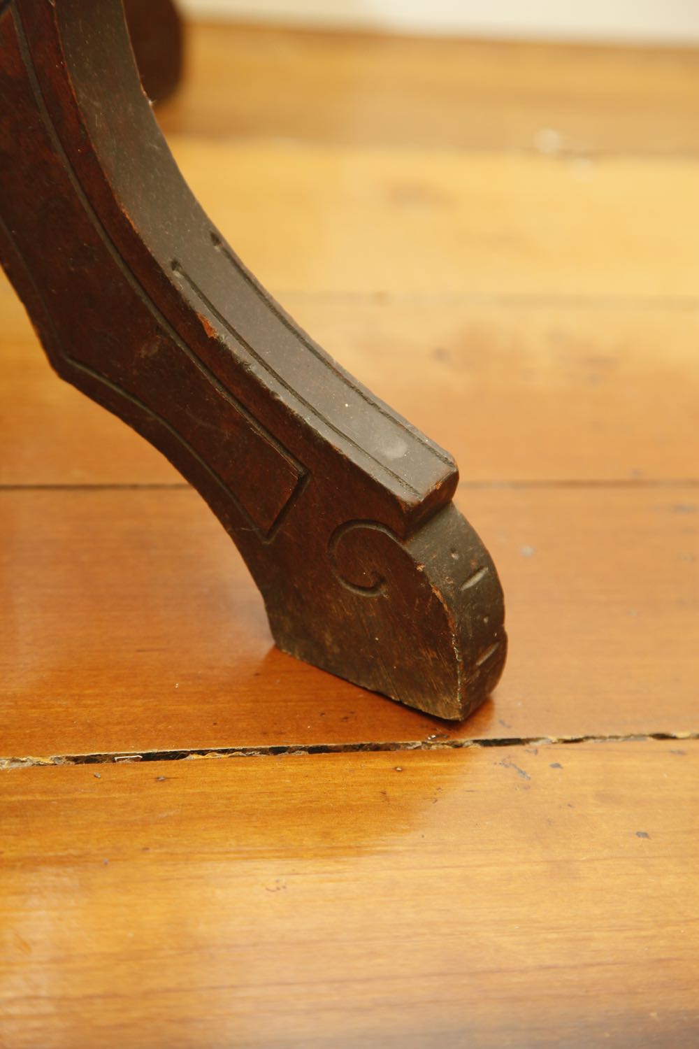 Eastlake Style Walnut and Marble Table