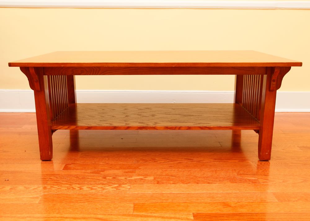 Misson Style Oak Coffee Table