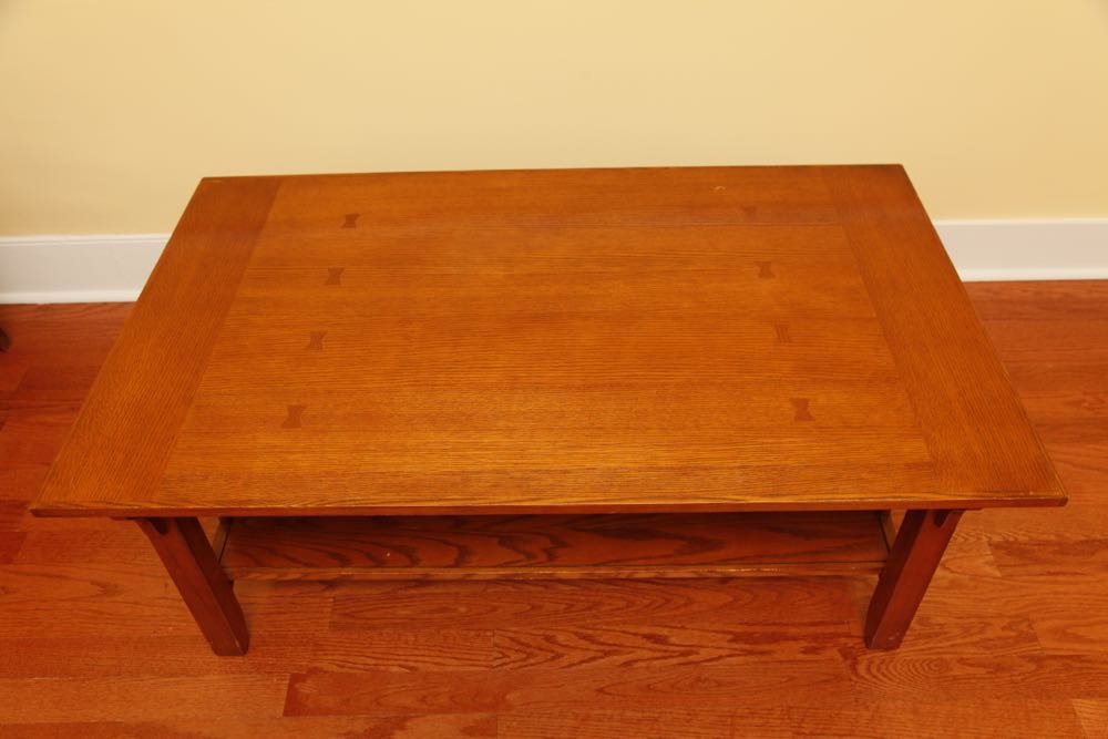 Misson Style Oak Coffee Table