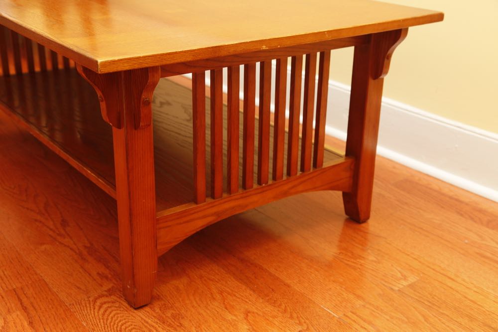 Misson Style Oak Coffee Table