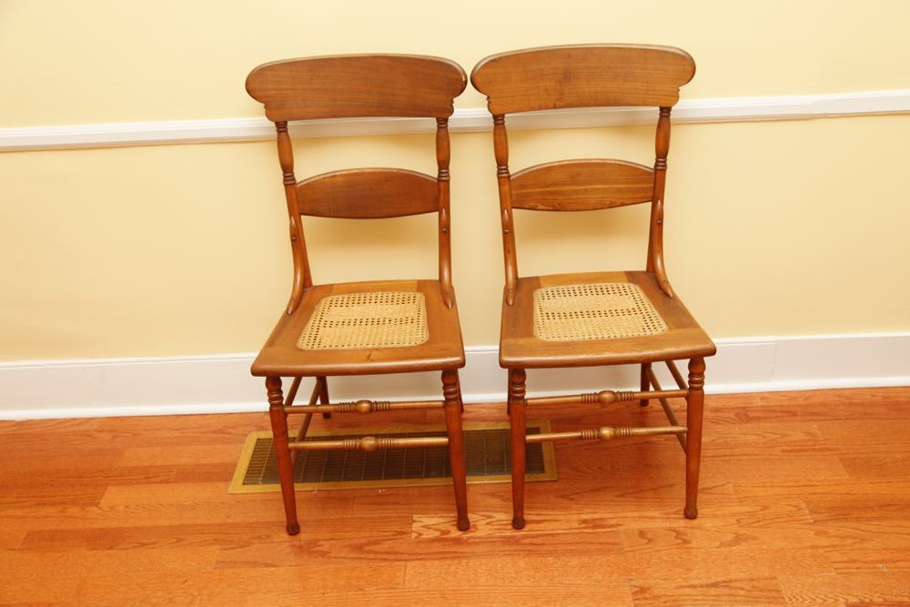 Group of Four Oak Dining Chairs