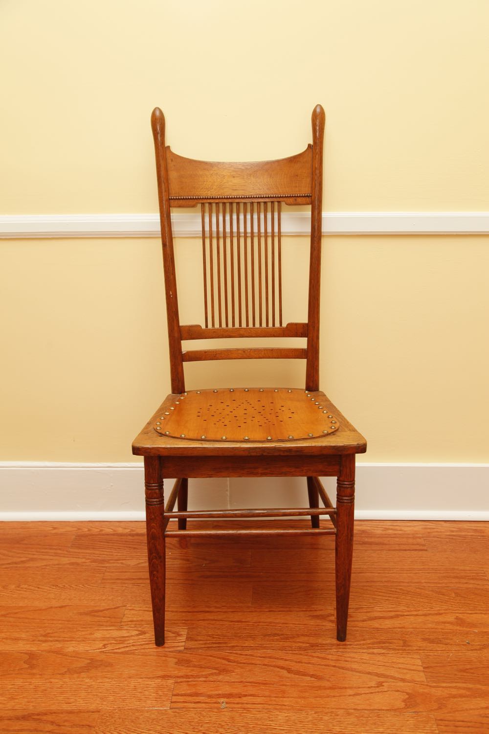 Group of Four Oak Dining Chairs