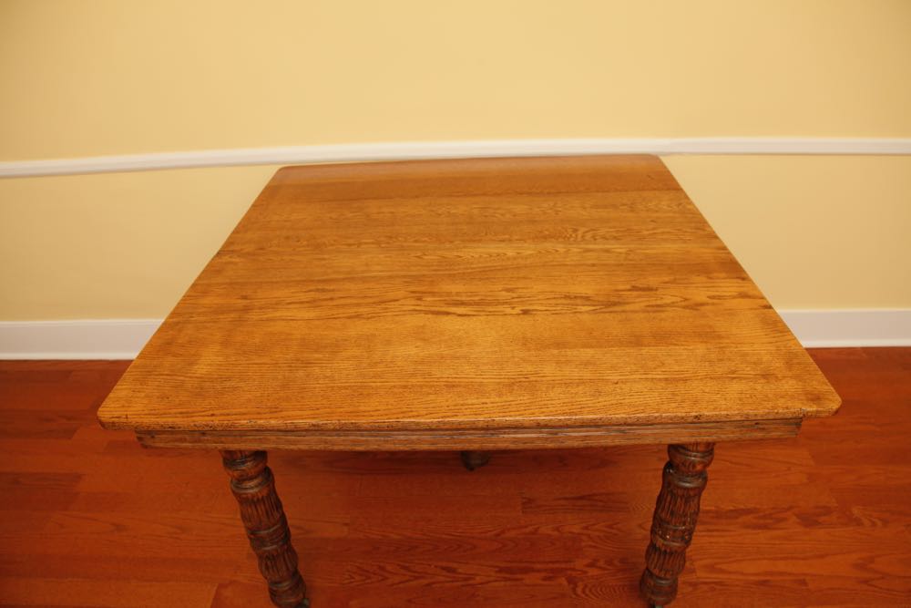 Five Leg Square Oak Table