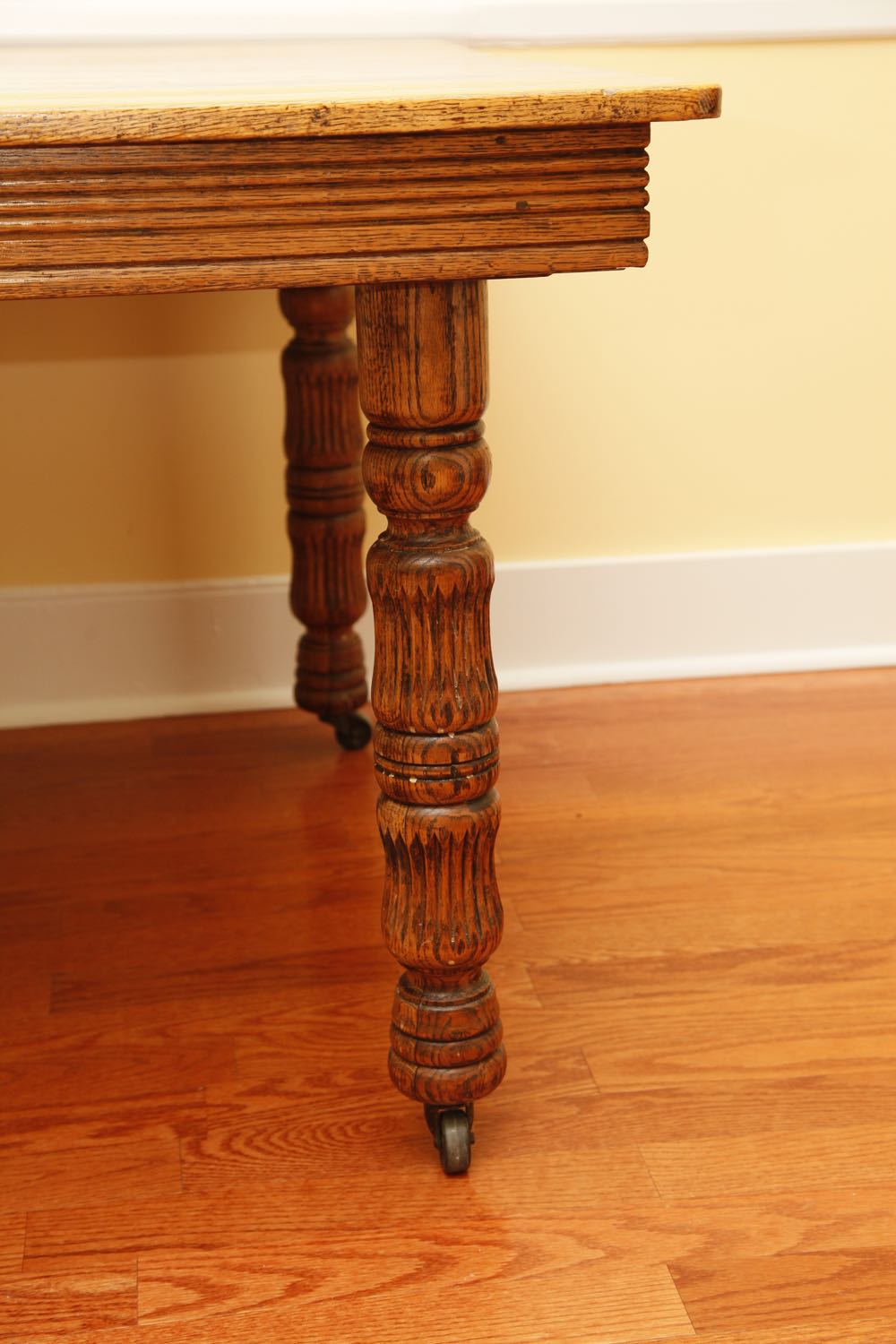 Five Leg Square Oak Table