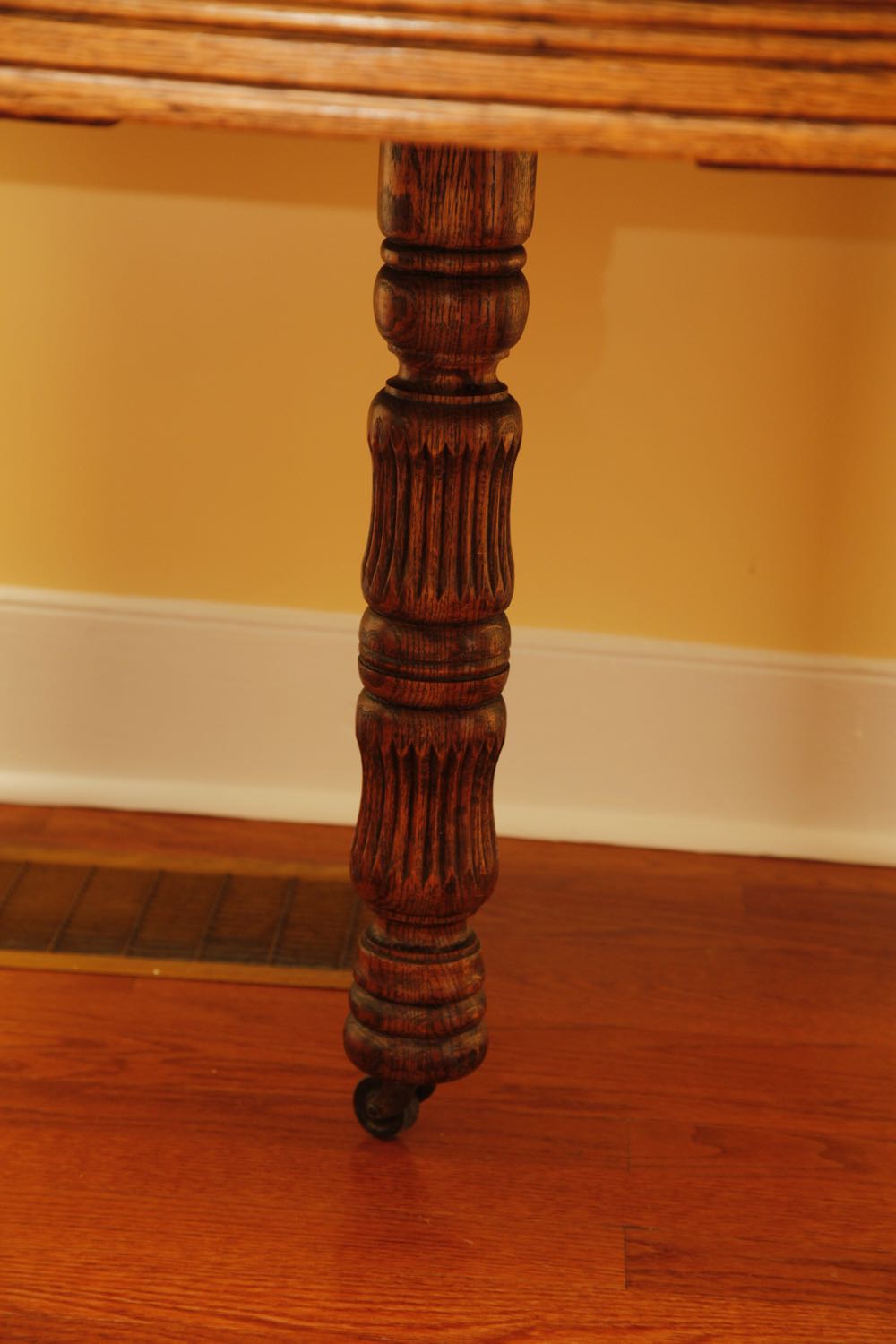 Five Leg Square Oak Table