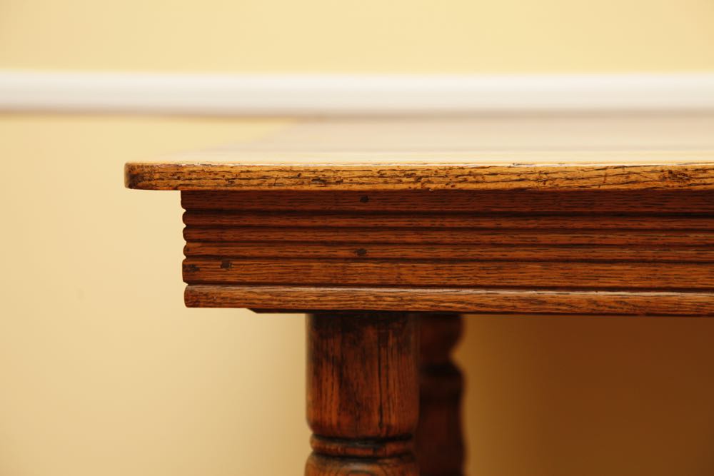 Five Leg Square Oak Table