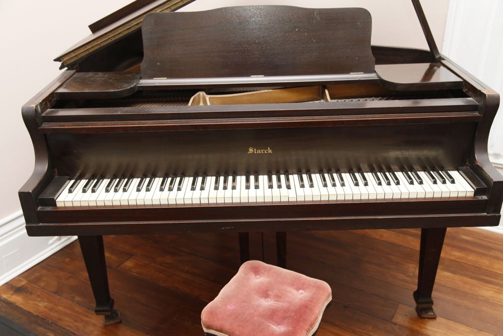Starck Baby Grand Piano and Stool
