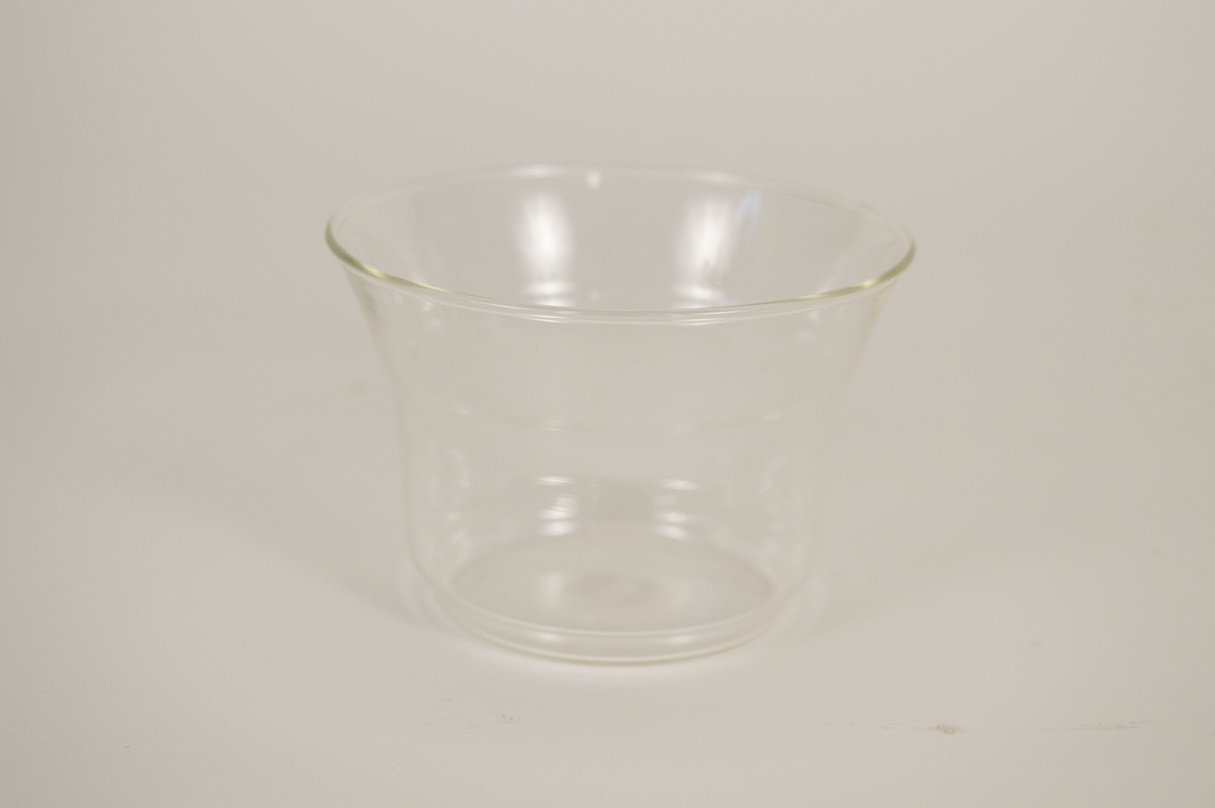 Glass and Metal Cup and Tray Set