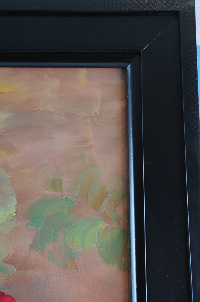 Original Framed Acrylic Painting By Rose