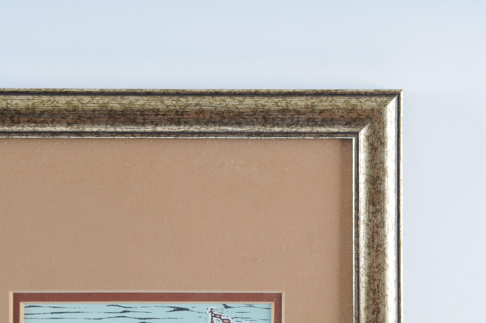 Framed "Marinated Tomatoes" Recipe Ephemera