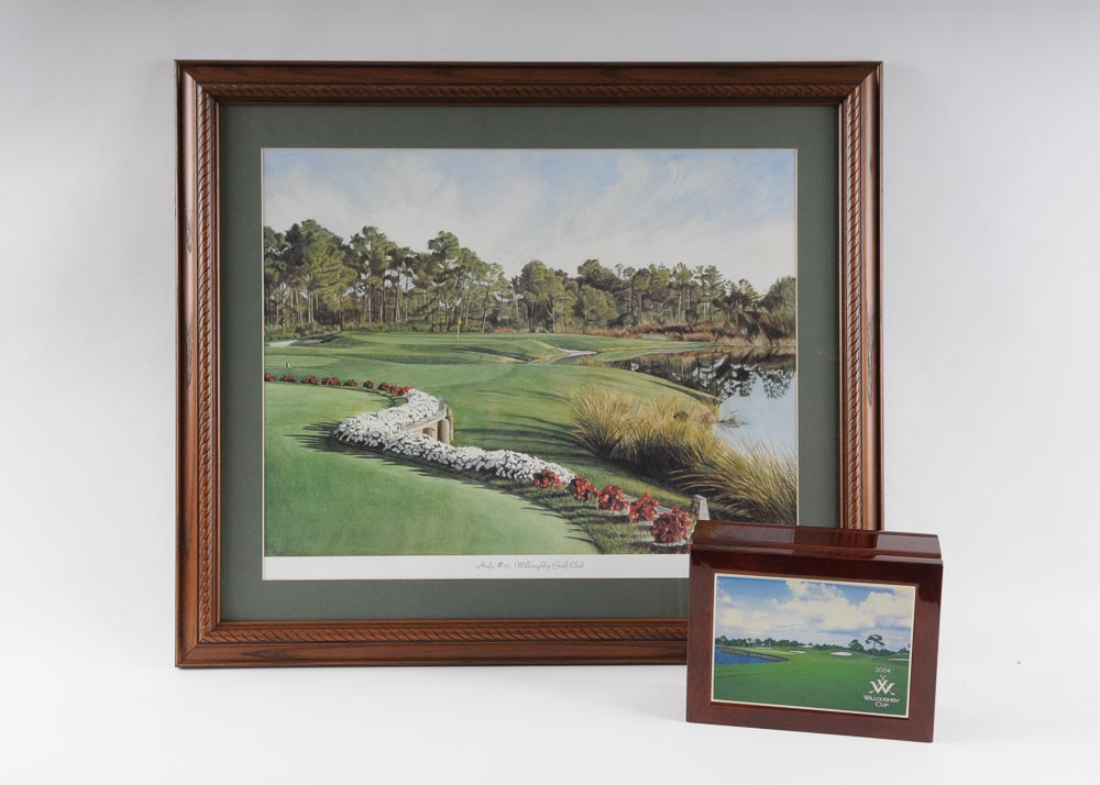 Golf Limited Edition Print and Wooden Box