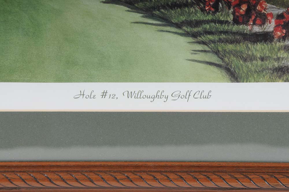 Golf Limited Edition Print and Wooden Box