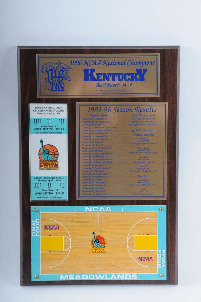 1996 University of Kentucky Wall Decor