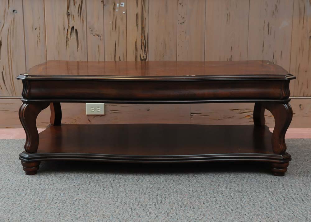 American Signature Mahogany Coffee Table